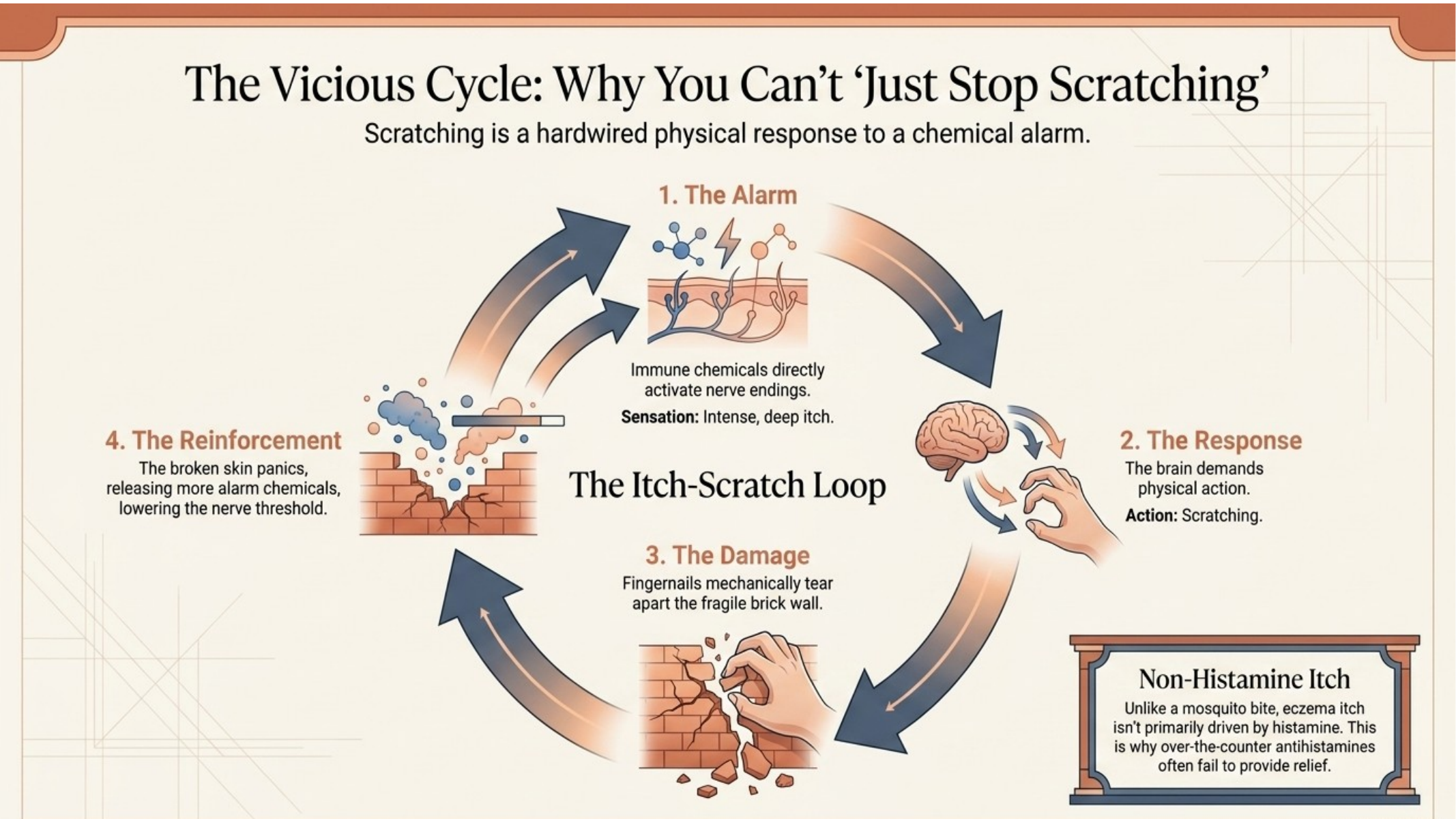 Why the itch in atopic dermatitis is so severe and different